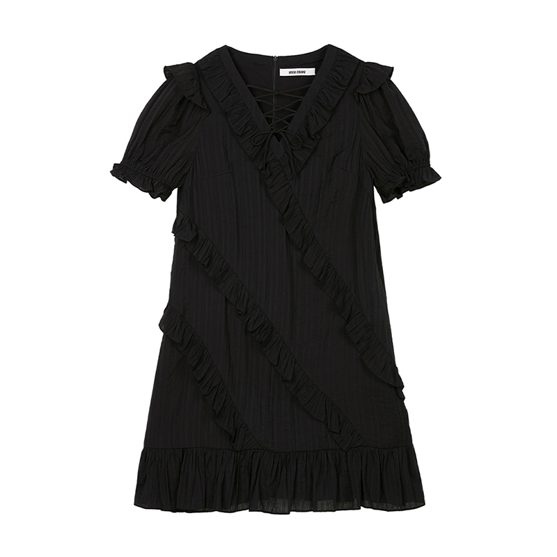 V-Neck High-Waist Midi Dress, picture 5 of 5