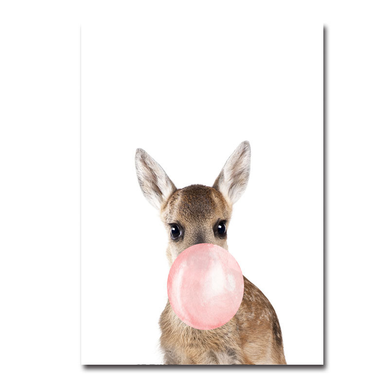 2d113faa 9891 4c68 9a2a 6e2d054d4e61 - Living Room Decorative Painting Horse Giraffe Balloon Children's Room Rimless