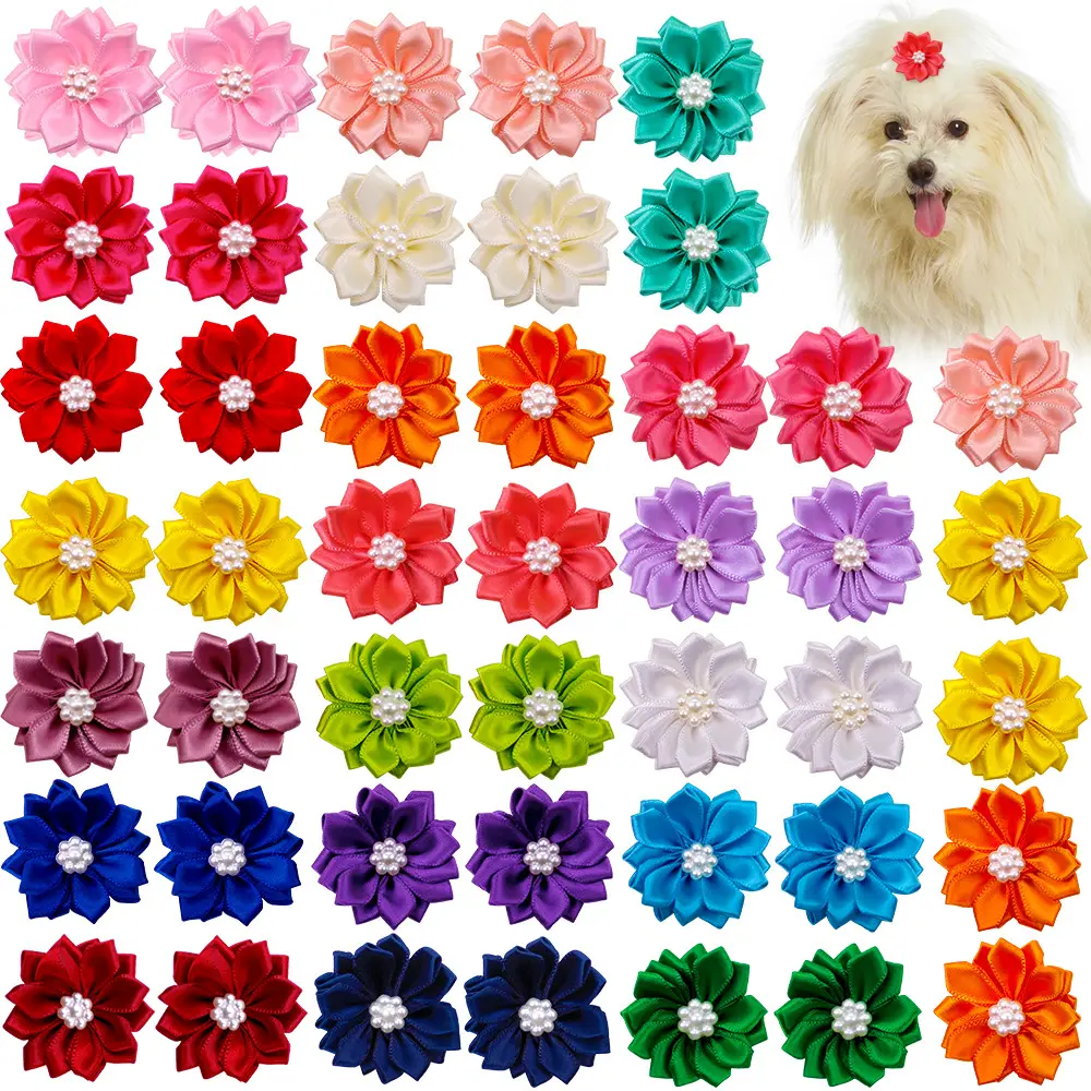 Pet Supplies Head Flower Bow Rubber Band