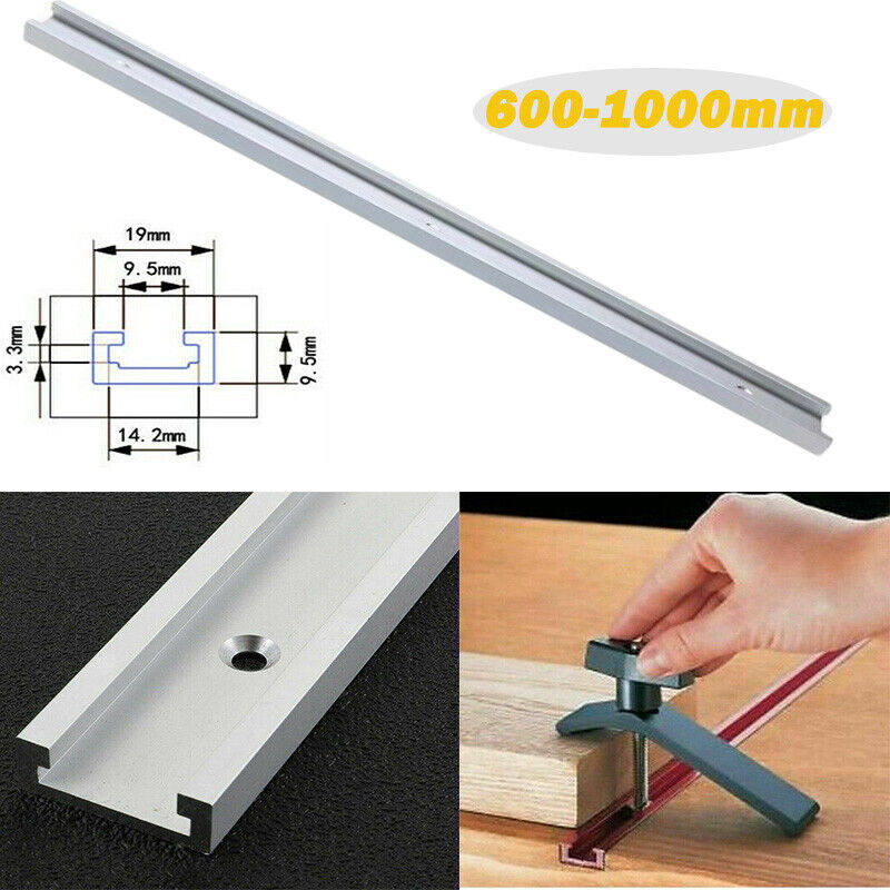 10 00mm T-slot T-track Miter Track Jig Fixture Slot Woodworking Tool Aluminum — image 6