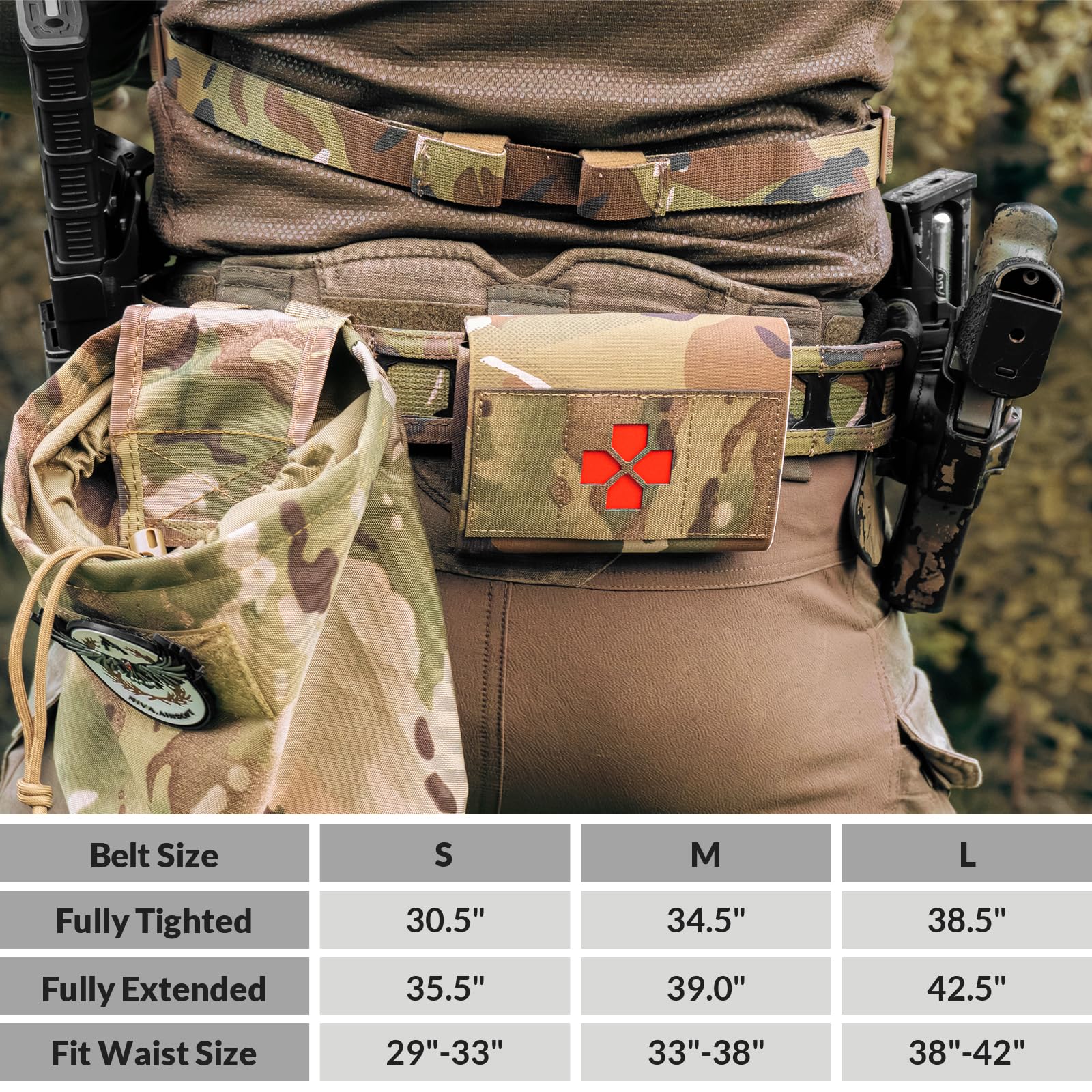 MOLLE Tactical Battle Belt with Quick Release Buckle. Superior fabrics material, quick-release buckle, inner/outer 2-belt system, tactical battle belt, brand promise.