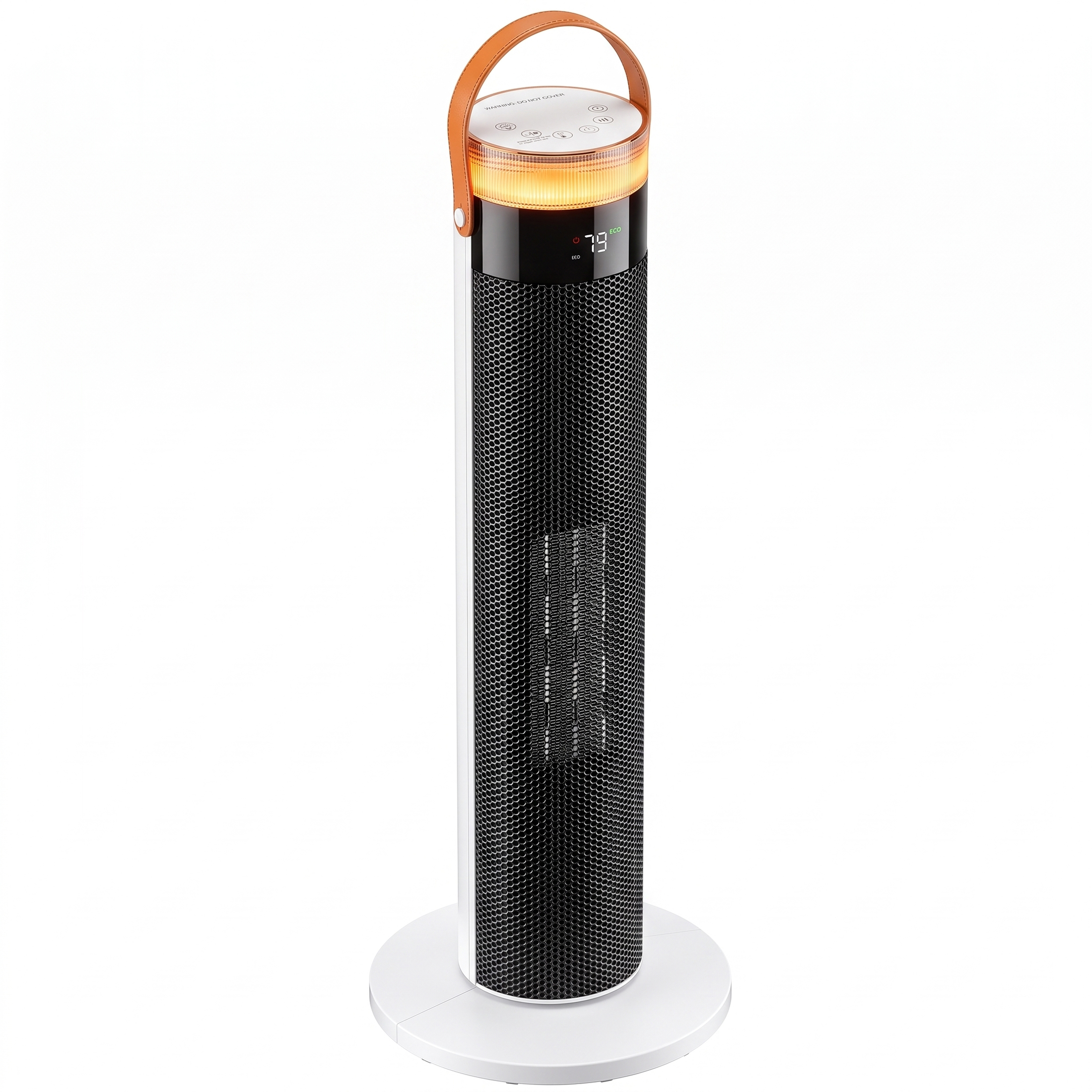LED Ceramic Tower Heater, 1500W Dual DC Motor Space Heater With Remote, 15H Timer, Overheat & Tip-Over Protection For Bedroom Office image 2