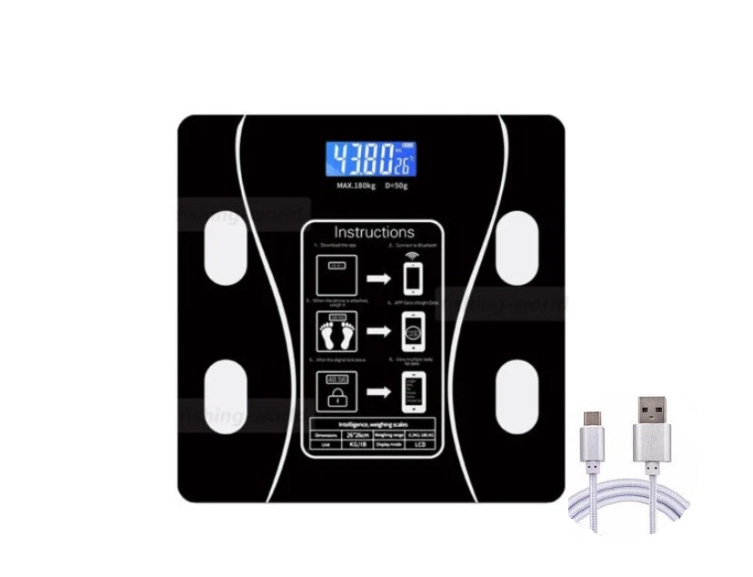 Body Fat Scale 180 Kg Bluetooth Smart BMI Digital Wireless Bathroom — image 10