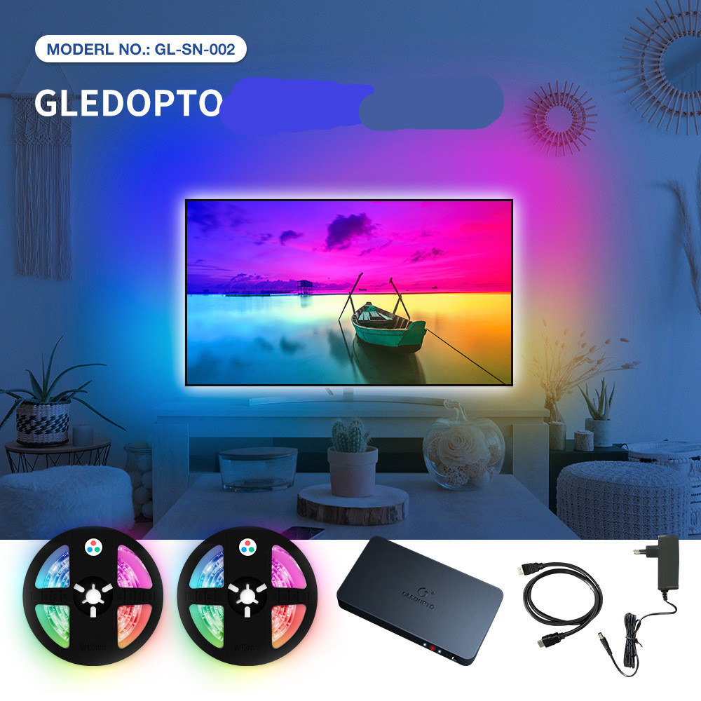Computer TV Display And DC24V 5M RGB Light Strip - Image 2