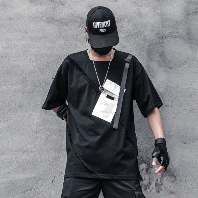 Diablo Fan Can Split And Stitch High Street Short-sleeved Men