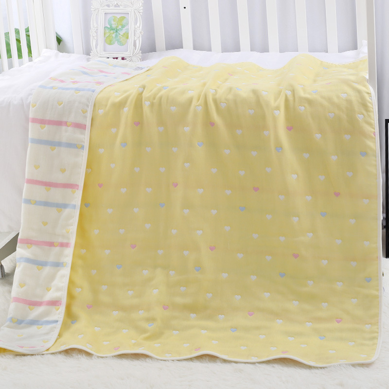 Title 4, Cotton Six-layer Gauze Towel Quilt Gauze Bath T...