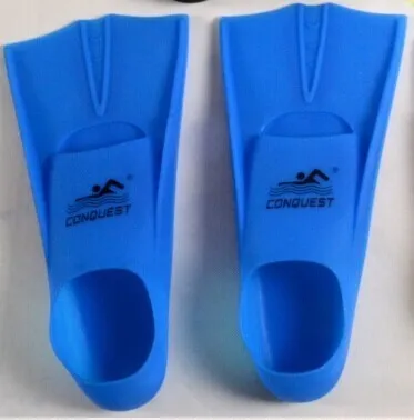 Children's Swimming Training Professional Silicone Short Fins Blue - Shop at LoveMi