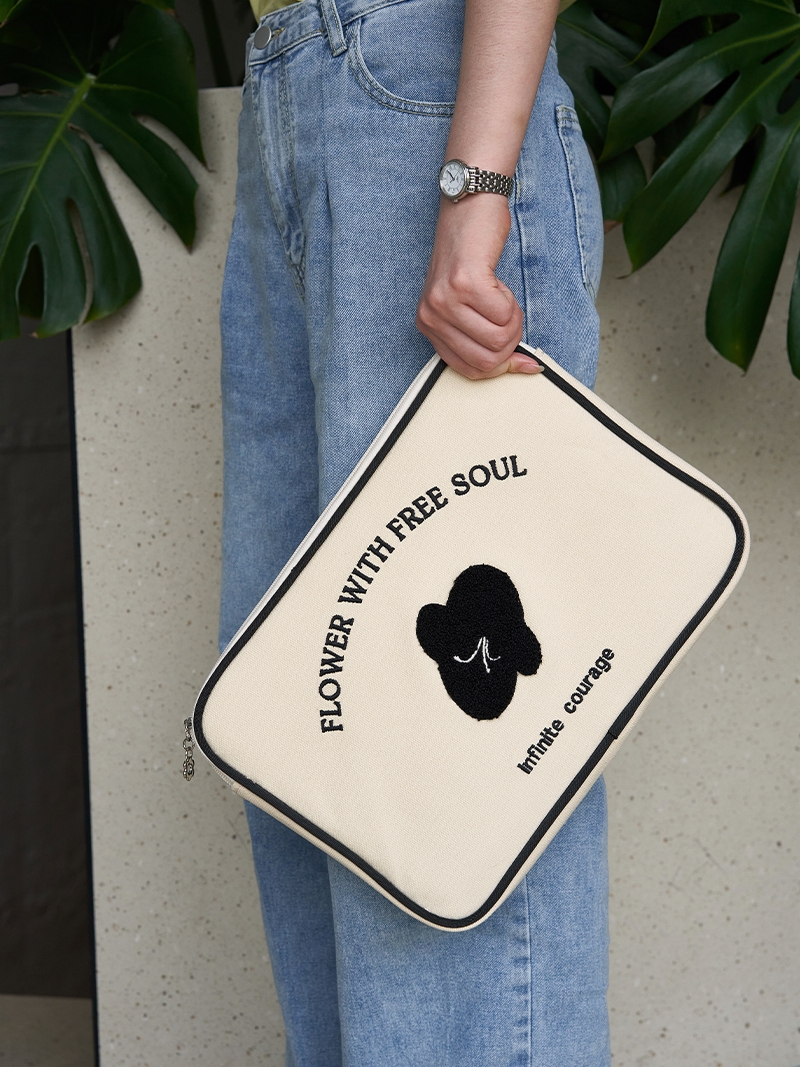 Portable Notebook Liner Bag Embroidery Lady — foto 3