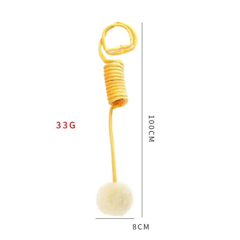 Cat Toy Self-Hi Sucker Spring Rabbit Hair