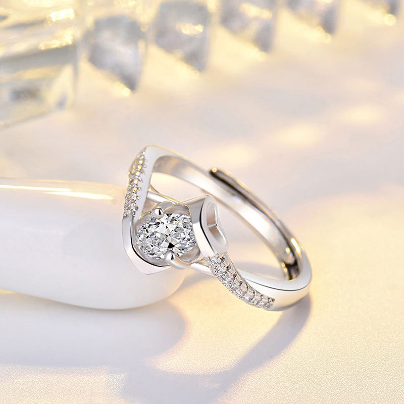 New Diamond Opening Adjustment Ring Women