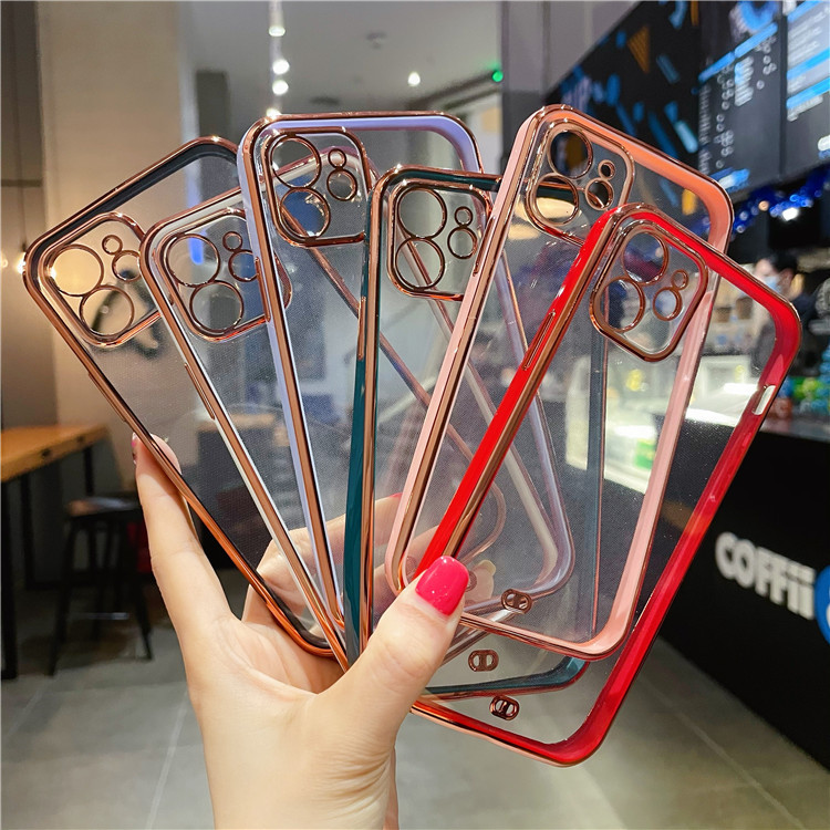 Title 7, Straight Edge Two Color Electroplated Phone Case