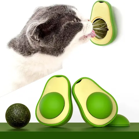 Cute Avocado Catnip Toys Cat Teeth Cleaning Toy Cat