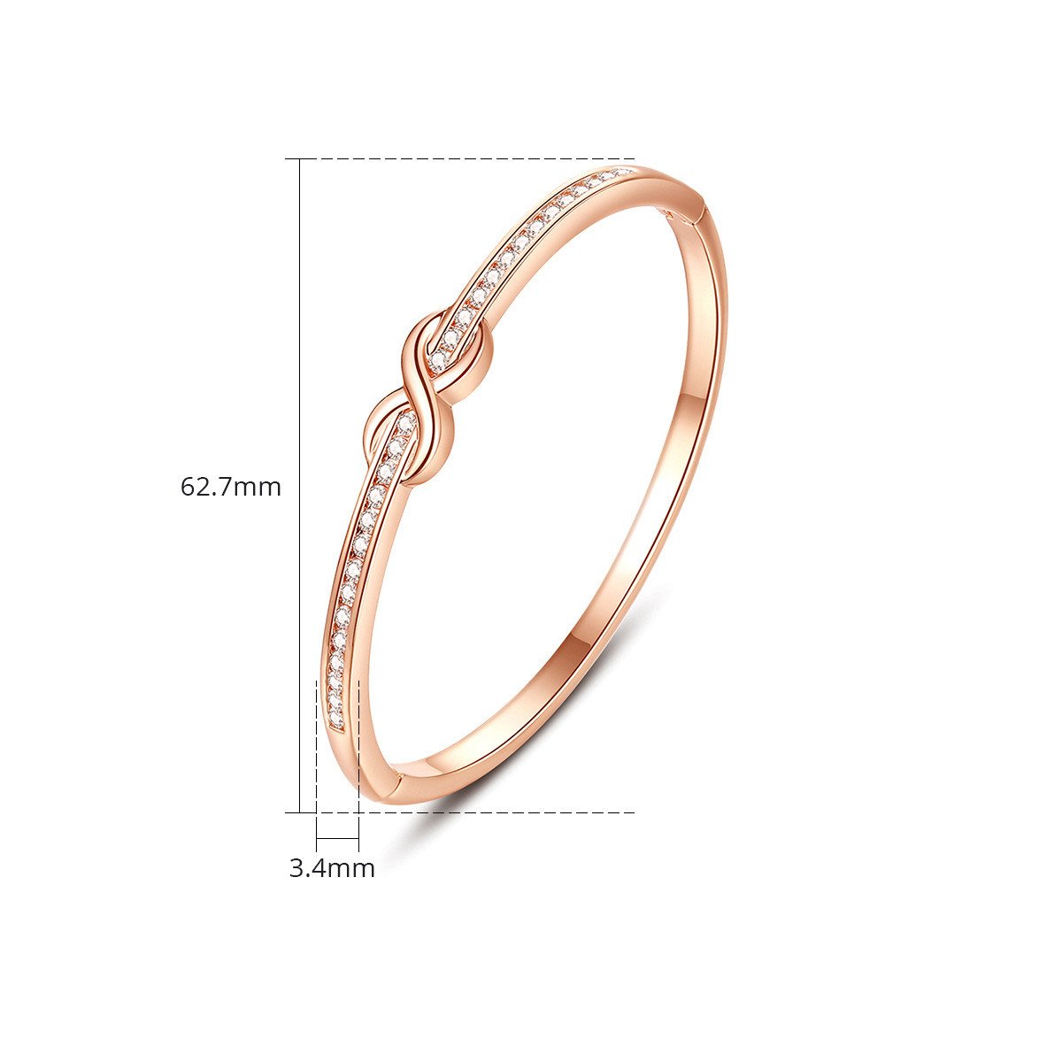 Title 1, Micro Set Zircon Bracelet European And American...