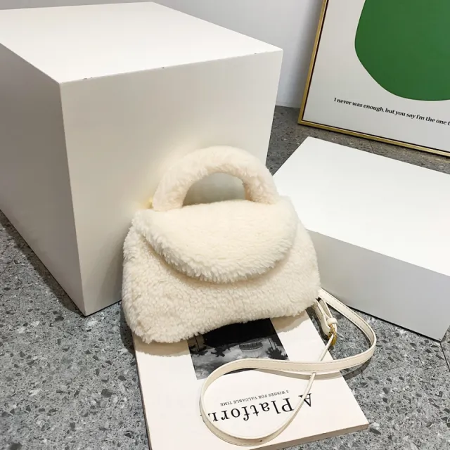 Fashion Small Square Bag In Winter White - Shop at LoveMi