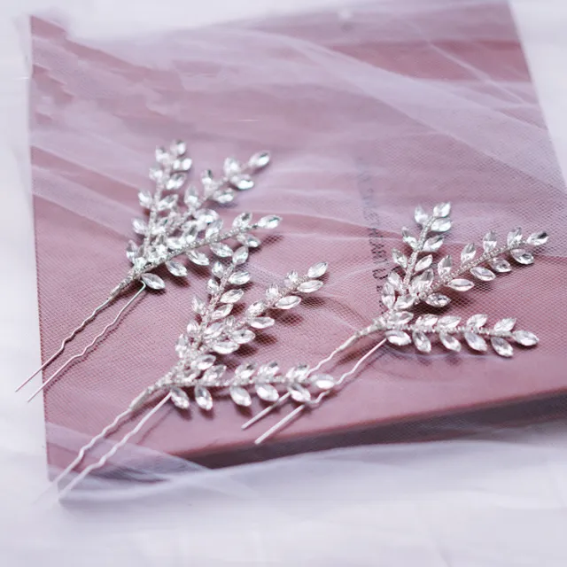 Handmade Beaded Hollow Flower Hair Fork Silver - Shop at LoveMi