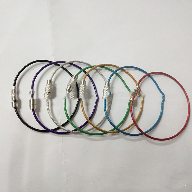 Title 6, Color-coated Stainless Steel Wire Ring Hang Tag...