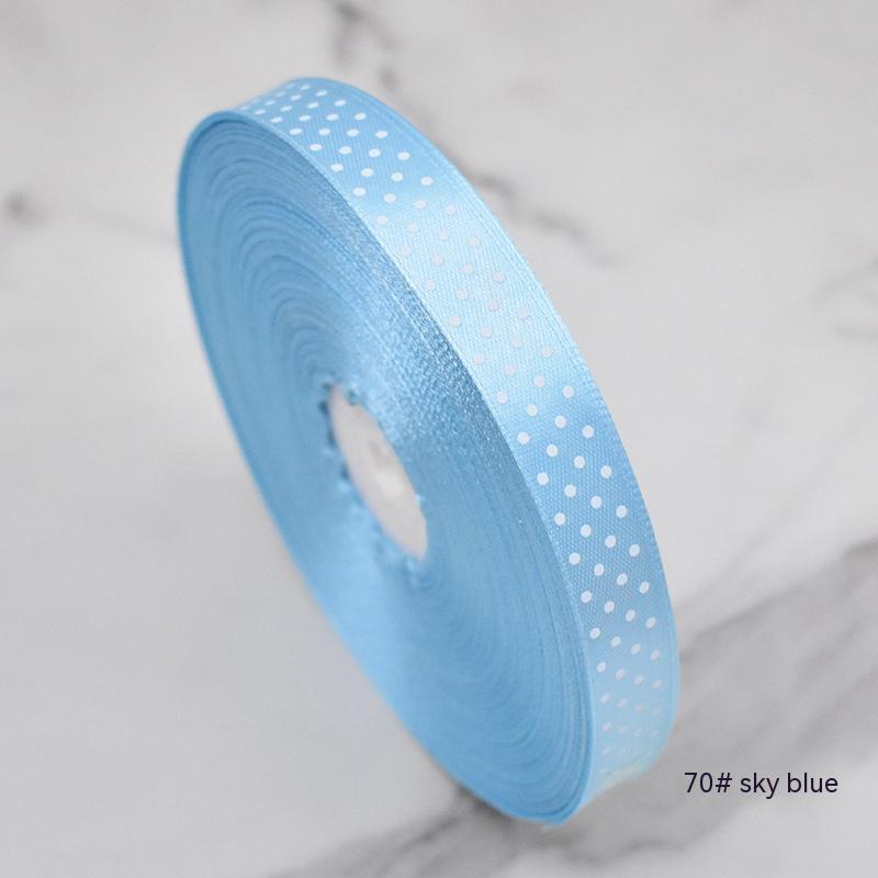 Handmade Bow Polka Dot Ribbon — foto 3