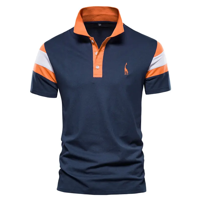 Men's Casual POLO Shirts Slim Short-sleeved T-shirts