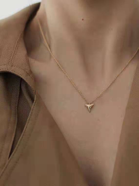 S925 Silver Necklace European Shark Teeth