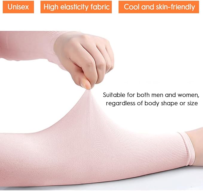 Unisex Cooling Ice Silk Sun Sleeves - UV Protection Thin Arm Guards For Outdoor Cycling, Breathable & Quick-Dry, One Size Fits Most, Elegant Gift Box