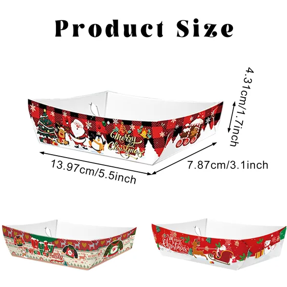 36Pcs Festive Christmas Appetizer Tray Set for Holiday Parties