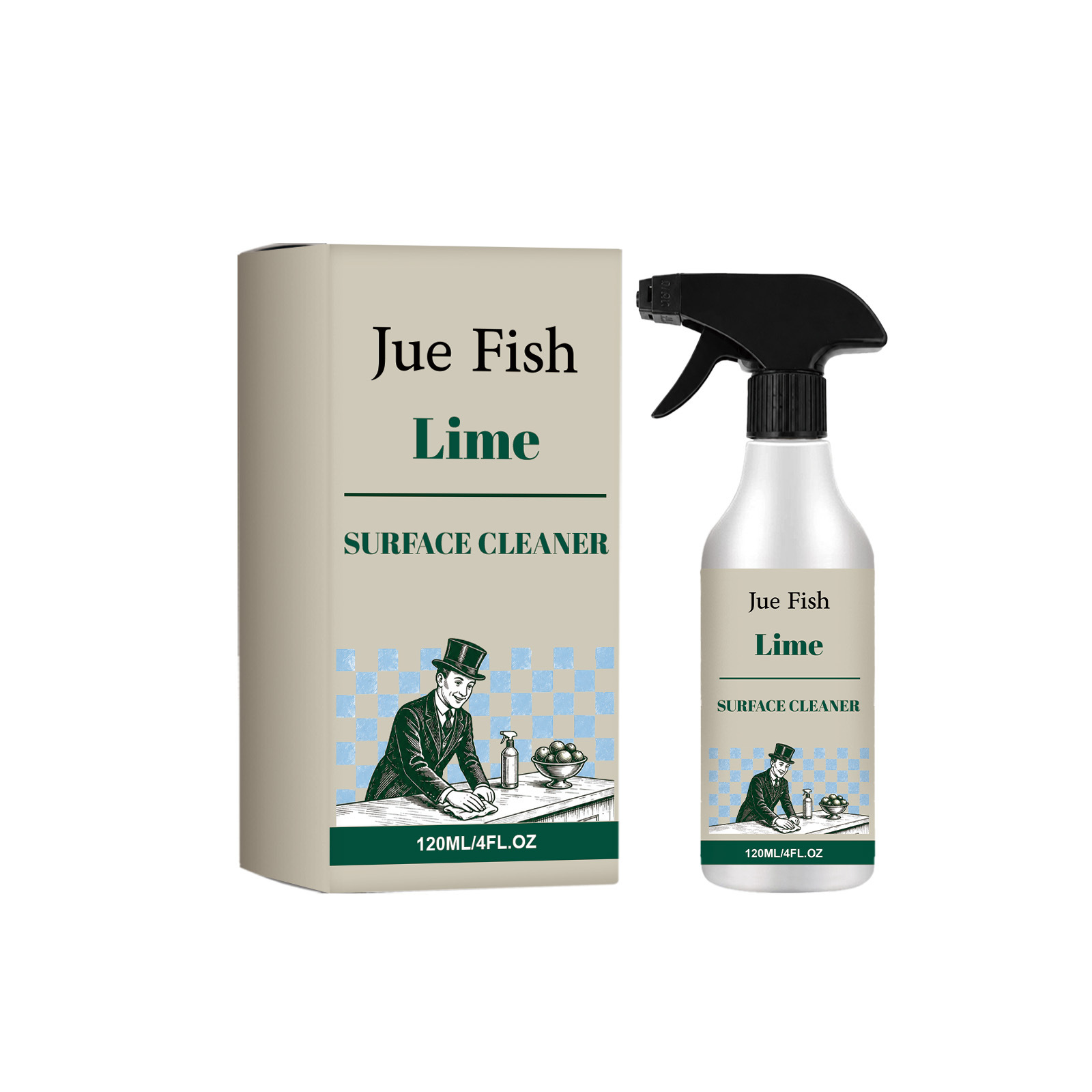 JUE FISH Multi-Surface Cleaner Has A Fresh Scent And Rich Foam That Removes Surface Dust From Various Surfaces And Is Easy To Rinse.