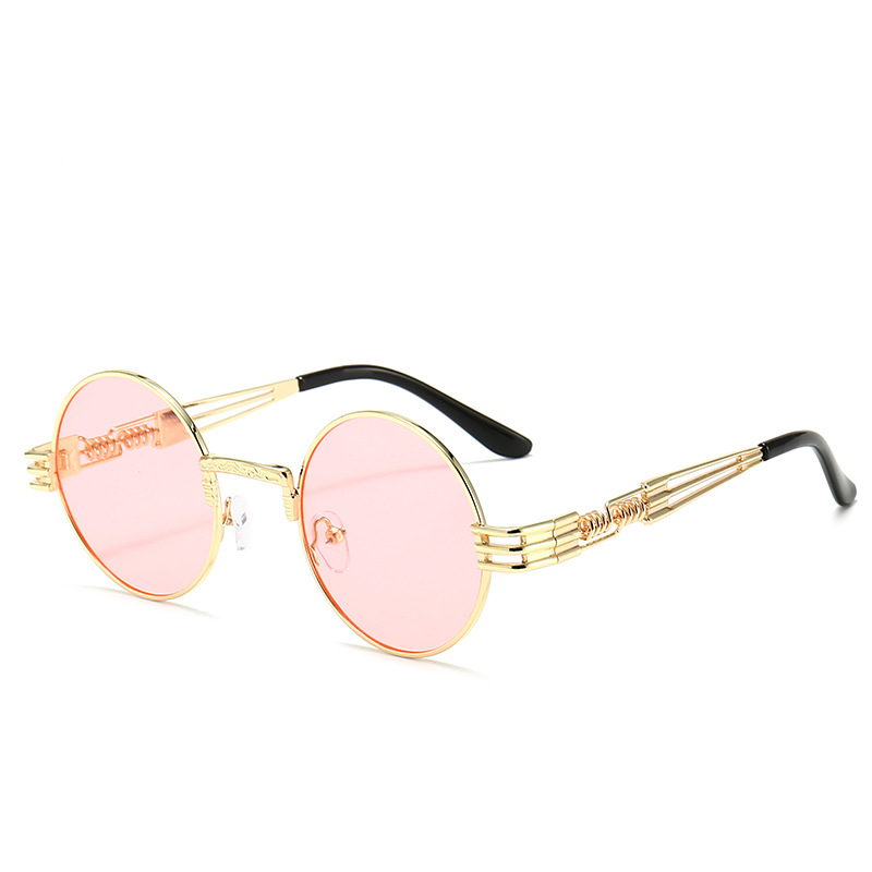 Gold frame pink flakes