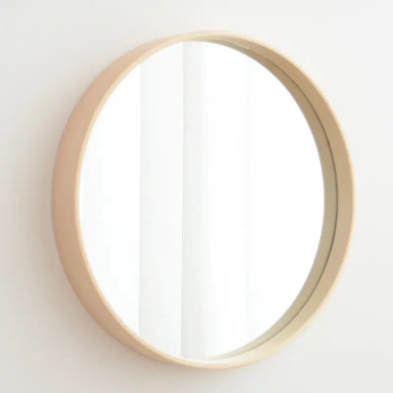 Solid Wood Bathroom Log Wall Hanging Bedroom Mirror