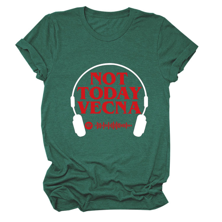 Summer New Round Neck Letter Short-sleeved