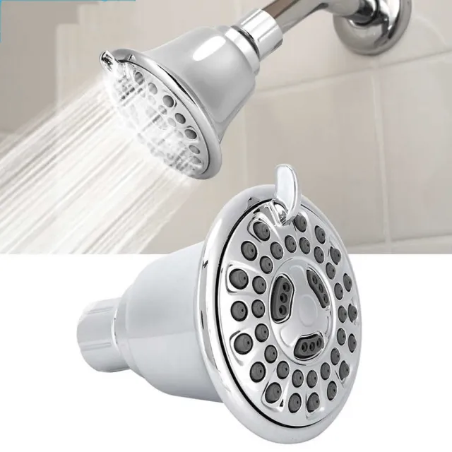 High Pressure 3 Modes Top Sprayer Water Saving Shower Head Silver - Shop at LoveMi