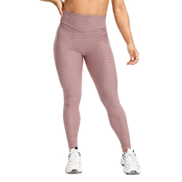 High Waist Peach Hip Fitness Leggings Pink - Shop at LoveMi