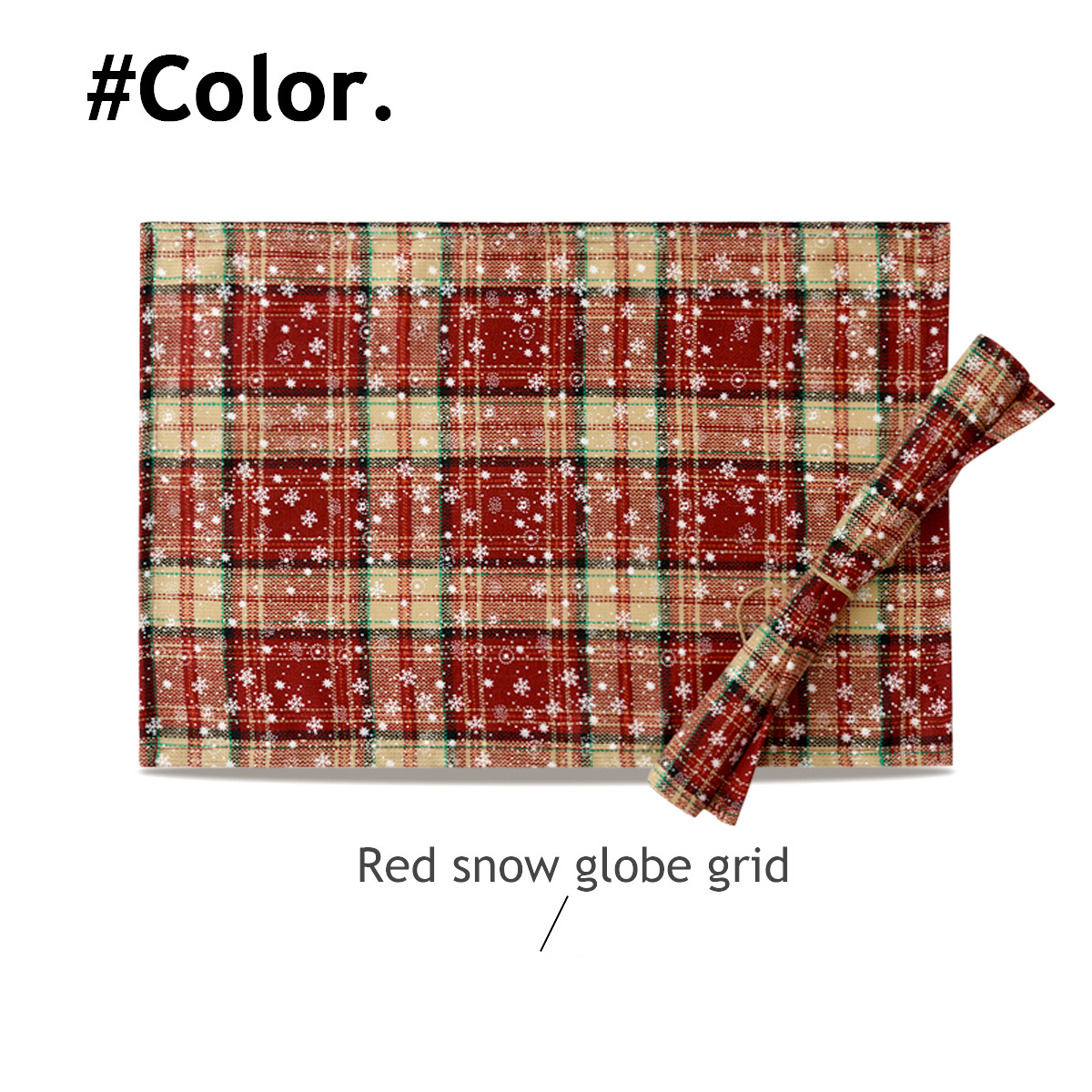 Red snow grid