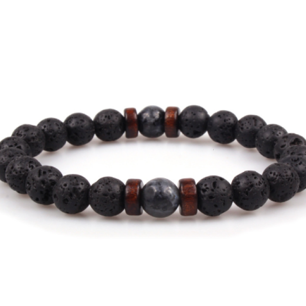 Asgard Crafted Lava Stone Bracelet