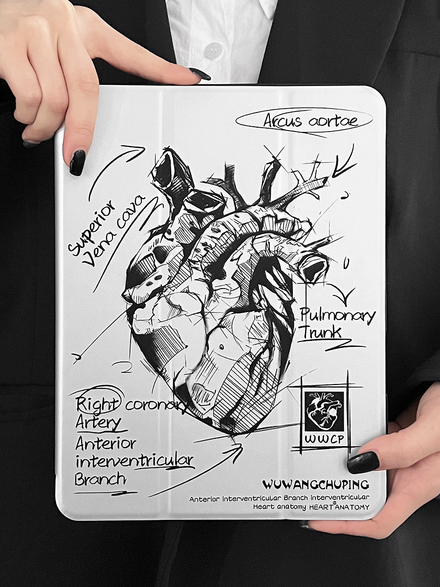 Illustrated Tablet Case (Heart-12.9inches)