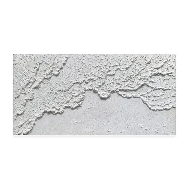 White Ocean Waves Texture Beach Abstract Art Pure Hand Painted Oil Painting Home Decoration Restaurant For Living Room Bedroom Wall Decoration Wi... Without Inner Frame - Shop at LoveMi