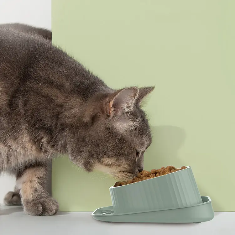 Pet Ceramic Eating Bowl Wide Mouth Neck