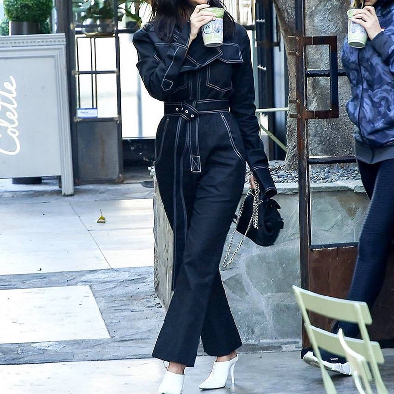 Women's Autumn And Winter New Style Casual Waist Overalls