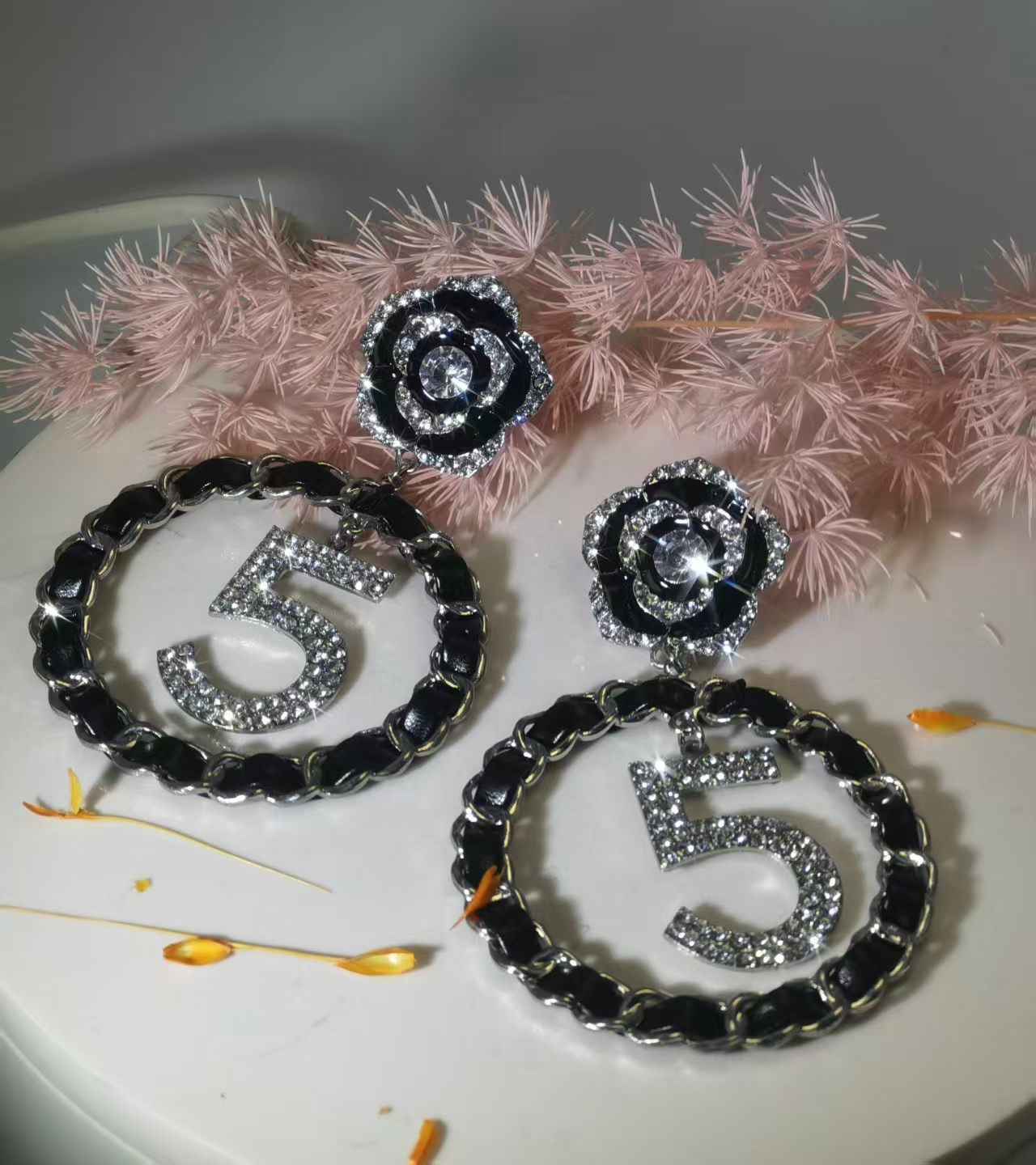 Chic Woven Leather 5 Statement Earrings