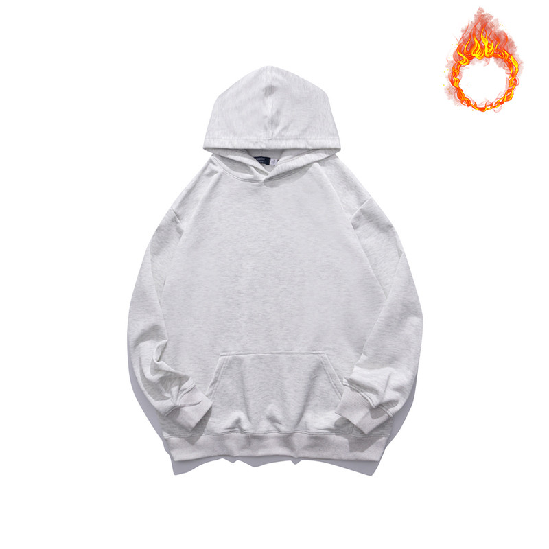 Casual Simple Loose Jacket Solid Color Hooded Sweater