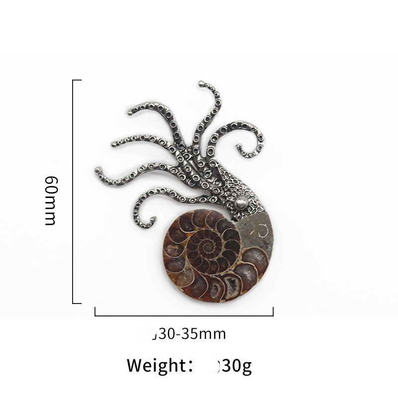 Colorful Snail Octopus Brooch Dual Purpose Decoration — foto 3