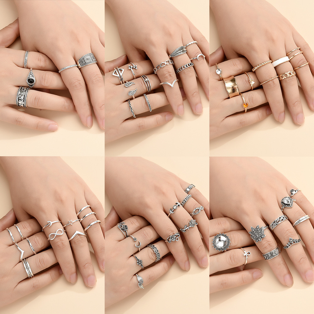 Fashion Simple Joint Ring Geometry