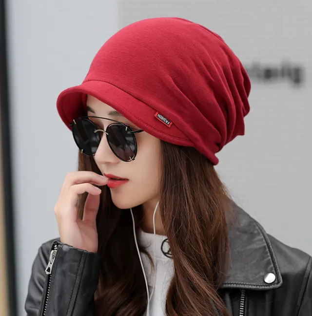 Casual Fashion Women's Solid Color Warmth Knit Hat Wine Red - Shop at LoveMi