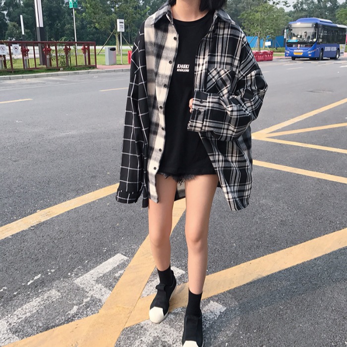 Title 2, Loose Outer Wear Student Shirt Jacket