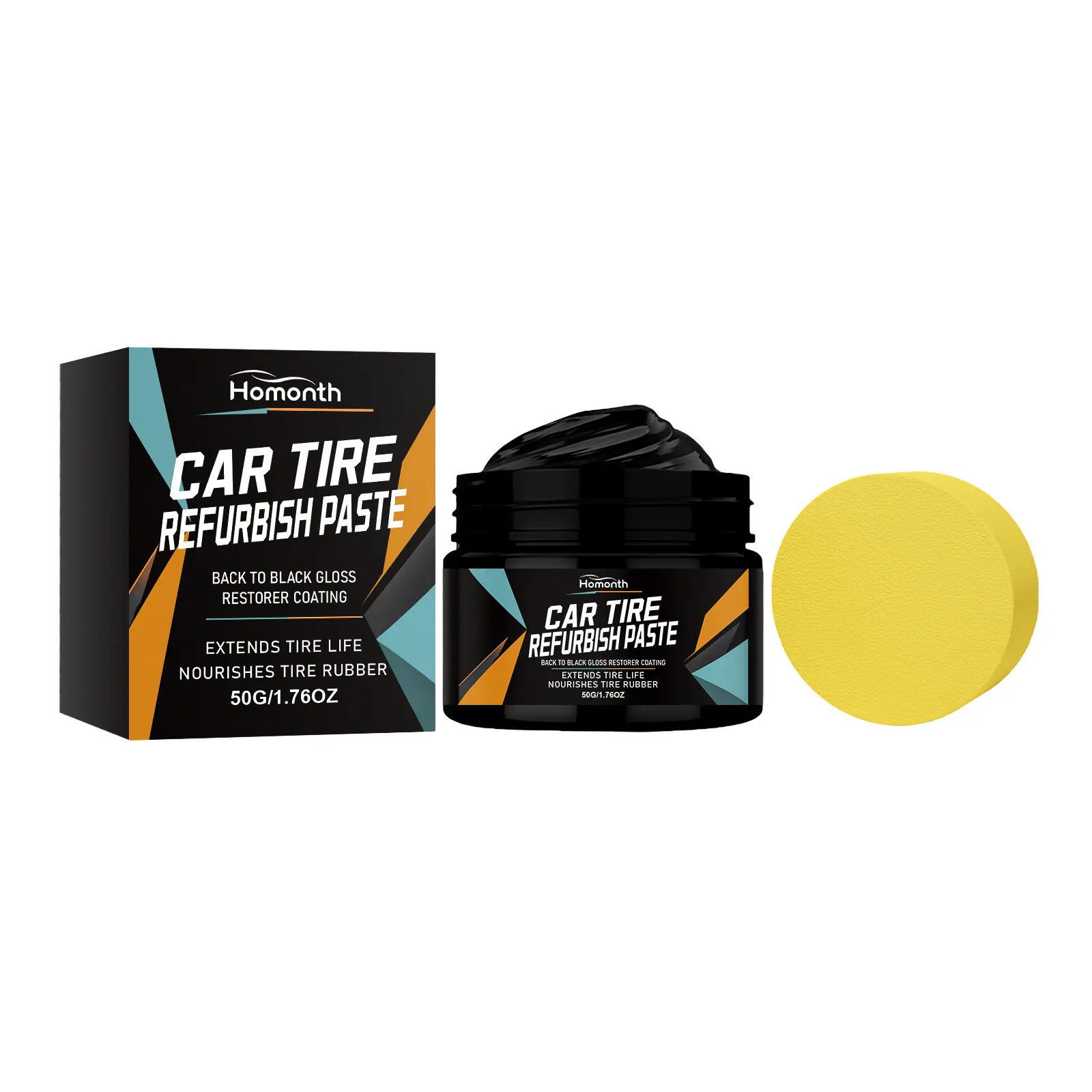 HOMONTH Car Tire Refinishing Paste, Care, Polishing