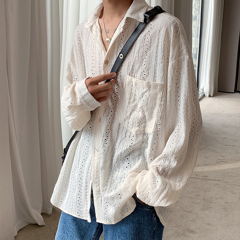 Light Luxury Minority Hollow Out Sense Of Design Shirt Ins Coat