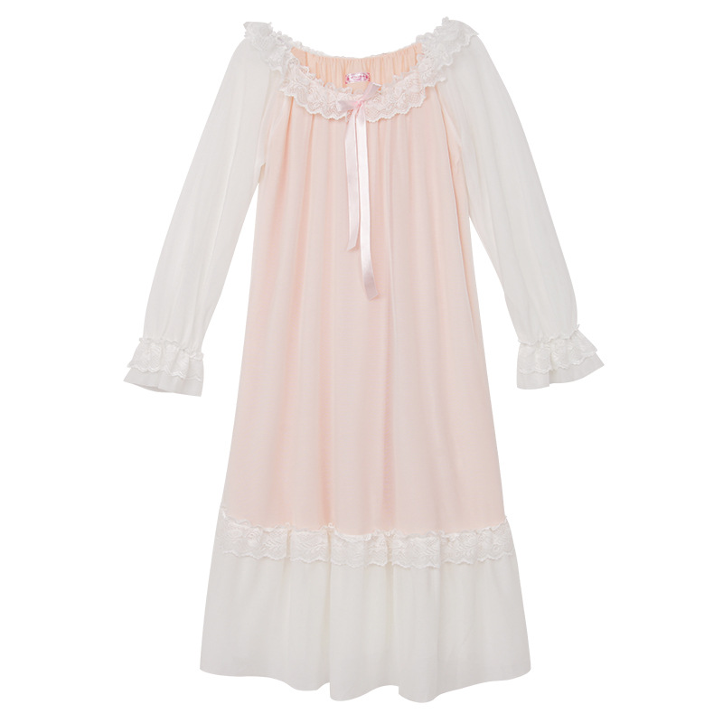 Title 2, Retro Sweet Fairy Lace Mesh Beautiful Long-slee...