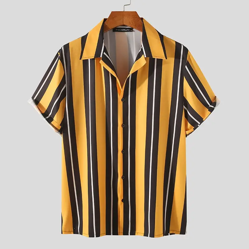 Soft Shirts for Men Shirt Mens Summer Streetwear Casual