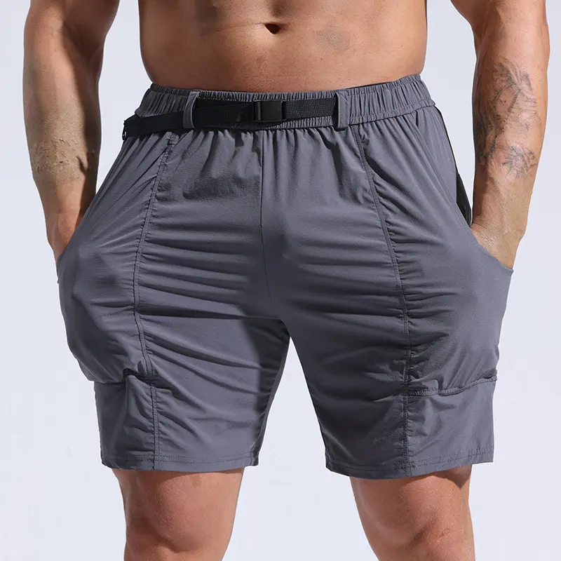 Athletic Shorts for Men with Pockets and Elastic Waistband