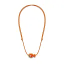 Colorful Fish Pendant Necklace, Adjustable Wax Cord Chain, Cute Polka Dot Fish Charm, Minimalist Boho Style Statement Jewelry For Women view 6