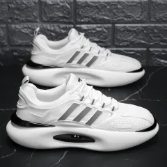 Men's Casual Versatile Mesh Breathable Running Sneakers - White - View 1